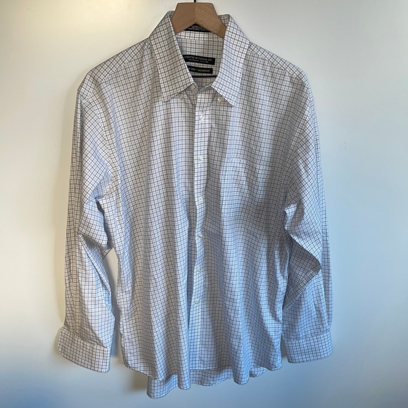 Forsyth Of Canada Other - Forsyth Of‎ Canada Mens Non Iron Tailored Fit Dress Shirt Size Large